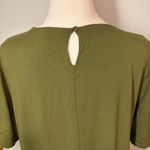 Eileen Fisher  T-Shirt Dress‎ Casual Olive Green Short Sleeve S Photo 3