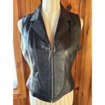 wilson's leather Vintage Women's Large Wilson's Black Leather 90s‎ Y2K Vest Photo 3