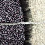 Jessica McClintock  Strapless Floral Print Drop Waist Semi Formal Dress Black Photo 8