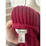 L.L.Bean  Cranberry Red/Pink Cableknit Shawl Collar Sweater Photo 3