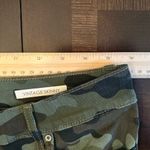 Vintage America Camouflage Print Skinny Jeans(982) Green Size 30 Photo 8