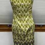 Tribal Green Gray Patterned Sleeveless Dress Size 4 Photo 4