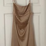 Forever 21 Golden Champagne Silk Like Mini Dress Photo 0