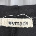 LA Made  Black Notch Neck Long Sleeve Tee Small New Photo 4