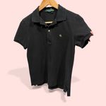 Ralph Lauren Cute black  logo gold button cotton polo shirt Photo 2