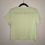 Lululemon Large Mint Green Cropped Short Sleeve Shirt Athleisure Women's size 10 Photo 4