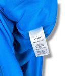 Lulus NWOT Glamorous Dedication Blue Sleeveless Column Crepe Maxi Dress Medium Photo 9