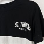 Exist St Thomas USVI Long Sleeve Top Fringe Size XL Black White Photo 1