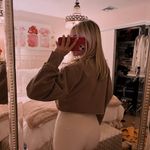 Aritzia TNA Brown Crewneck Photo 3