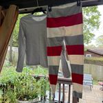 Honest Baby Womens Pajamas Christmas Size XS Red Gray White Organic Cotton Photo 2