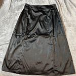 Universal Standard NWT Black Shine Size 0 CLAIR SWING SKIRT Side Zip Pocket Photo 0