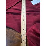 Aakaa NEW Burgundy Ruffle Wrap Maxi Holiday Dress M Long Gown Formal Evening Photo 12