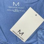 Magaschoni NWT Size XL Powder Periwinkle V-Neckline Pima Cotton Knit Top Shirt Photo 3