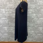 Eileen Fisher  Black Organic Cotton T-Shirt Dress Photo 2