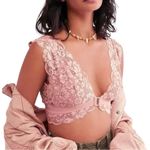 Free People NWT  x We Are HAH Got Ur Back Lace Bra & Panty Set‎ Copper Rose Sz XS Photo 1