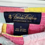 Brooks Brothers  Womens Straight Leg Pants Multicolor Geometric Pockets Patches 6 Photo 7