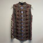 Gianni Bini Black and Yellow Patterned Blouse Photo 1