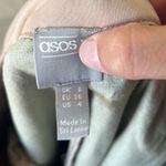 ASOS  design taupe faux leather pleather puff balloon sleeve dress Photo 5