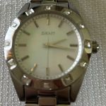 DKNY Silver Bracelet Watch with White Face Photo 2