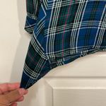 J.Jill Women's Blue Plaid Casual V-Neck Button Down Shirt Size Med EUC #CA-2418 Photo 3