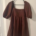 Francesca's Francesca’s Short Brown Dress Photo 0