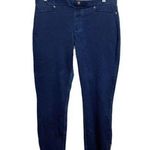 Hue LARGE  High Waist Blue Soft Denim Zipper Ankle Jeans Photo 0