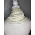 Calvin Klein Ivory With Gold Metallic Accent Knit Infinity Scarf Women's EUC Photo 5