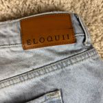 Eloquii  Wide Leg Jeans Distressed Light Wash Size 14 Photo 13