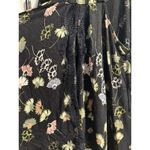 Free People  Love Potion Tank Womens Small Black Floral Sleeveless Split Back Photo 4