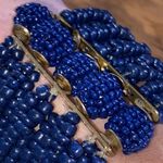 NWT Electric Boho Blue Multilayered Elastic Bracelet Photo 4