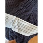 Abercrombie & Fitch Navy Blue Cable Knit Crewneck Sweater Women’s Size Medium Photo 5