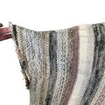 Knox Rose  Cream Pink Blue Knit Short Sleeve Fringe Cardigan Women's Size Large Photo 4