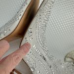 Azalea Wang Opry Stiletto Sock Boots 11 Rhinestone Stretchy White Photo 10