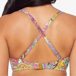Bleu Rod Beattie BLEU BY ROD BEATTIE
Bohemian Paradise Shirred Underwire Bikini Top NWT 34DD Photo 7
