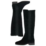 Free People EUC  Leather Callow Textured Knee High Boots Black Size 6 Photo 2