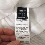 SheIn New Women’s Sexy  Ribbed Ruffled Straps Dress white Size Medium/6 Photo 4