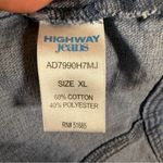 Highway Jeans Women’s Denim Distressed Stud Button Front Jacket Sz XL EUC Photo 9