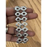 Lucky Brand  Silver Tone  Open Link Bracelet Classic Toggle Closure Photo 1