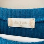 Altar'd State Ribbed Bell Sleeve Top Blue Sz XS Photo 4