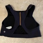 Lululemon Tough Train High-Neck Sports Bra Black Orange Soda Sz 10 Photo 6