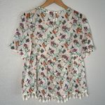 Altar'd State Altar’d State Sheer Babydoll Top Hummingbird Floral Coquette Bird Garden Fairy Photo 5