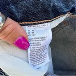 American Eagle Mom Short Distressed Dark Wash Strigid AEO size 00 Photo 4