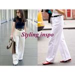 ÉTICA Stanton Wide Leg Ethically Made Jeans Cream, Size 29 White Photo 3