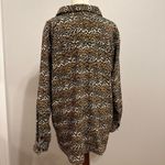 Vintage Denim & Co. Cheetah Print Shacket Brown Size XL Photo 4