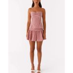 Peppermayo  Top & Mini Skirt Set Gingham Bellamy Size XXS Red White Photo 4