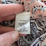 Monteau  Black Coral Medallion Print Tank Top Size Medium Bohemian Festival Photo 7