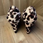 Kate Spade Leather Calf Hair Leopard Animal Print Wedge Heel Pumps Size 7.5 Photo 4