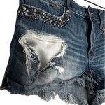 Abercrombie & Fitch Abercrombie Beaded Destroyed‎ Jean Shorts Photo 3