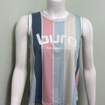 Burn Boot Camp Pastel Stripe Tank Small Pink Photo 0