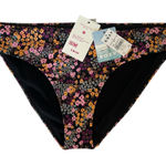 Roxy  Juniors Black Floral Swim Bottoms Photo 0